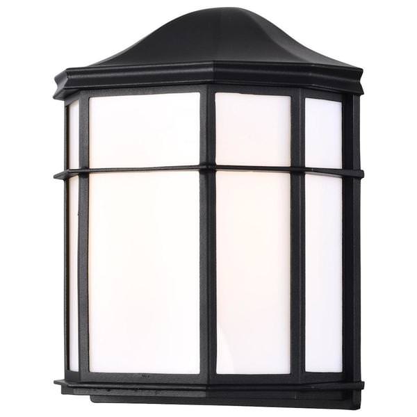 14 watt 120 volt 3000K Black Cage LED Outdoor Wall Sconce