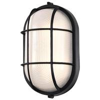 Nuvo Lighting 18.5 watt 120 volt 3000K Black Frosted Glass LED Outdoor Wall Sconce
