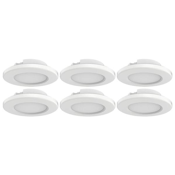 4" 9 watt 120 volt 3000K Dimmable LED Surface Mount Fixture (6-Pack)