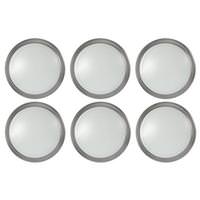 Nuvo Lighting 10" 16 watt 120 volt 3000K Brushed Nickel Dimmable LED Disk Light (6 Pack)