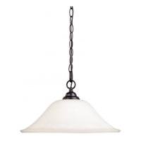 View 1 Light Dark Chocolate Bronze White Satin Glass Shade Pendant Light Fixture