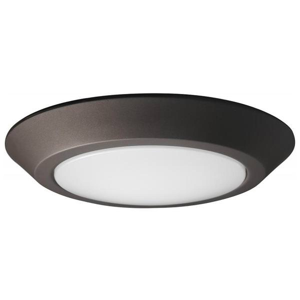 7" Round 16.5 watt 120 volt 3000K Mahogany Bronze Dimmable LED Ceiling Light