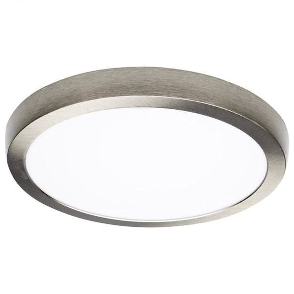 12" 19.5 watt 120/277 volt CCT Selectable Brushed Nickel Round Dimmable LED Ceiling Light