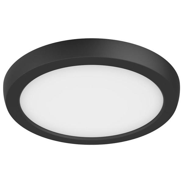 7" 11 watt 120 volt CCT Selectable Black Round Dimmable LED Ceiling Light
