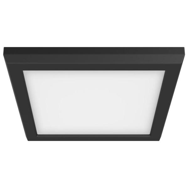 7" 11 watt 120 volt CCT Selectable Black Square Dimmable LED Ceiling Light