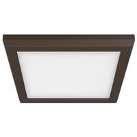 Nuvo Lighting 7" 11 watt 120 volt CCT Selectable Bronze Square Dimmable LED Ceiling Light