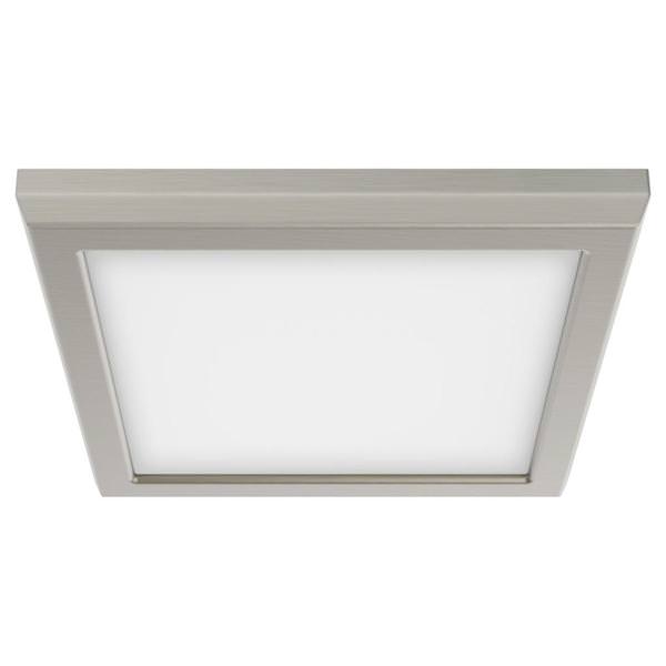 7" 11 watt 120 volt CCT Selectable Brushed Nickel Square Dimmable LED Ceiling Light