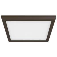 Nuvo Lighting 9" 13 watt 120 volt CCT Selectable Bronze Square Dimmable LED Ceiling Light