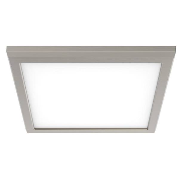 9" 13 watt 120 volt CCT Selectable Brushed Nickel Square Dimmable LED Ceiling Light