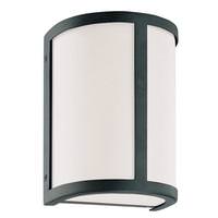 View 1 Light Aged Bronze Satin White Glass Shade Wall Sconce Light Fixture