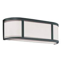 View 2 Light Aged Bronze Satin White Glass Shade Vanity Light Fixture