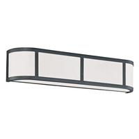 View 3 Light Aged Bronze Satin White Glass Shade Vanity Light Fixture