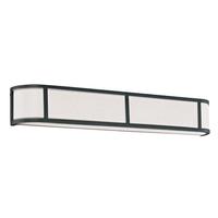 Nuvo Lighting 4 Light Aged Bronze Satin White Glass Shade Wall Light Fixture