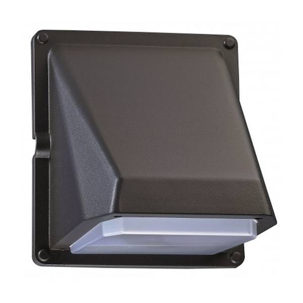 11 watt 120/277 volt 5000K Daylight Bronze LED Wall Pack with Photo Cell