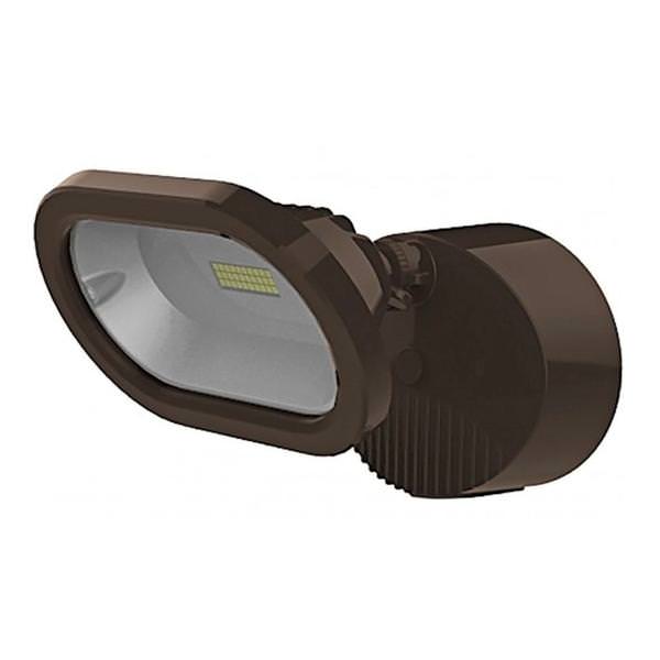 14 watt 120/277 volt 4000K Cool White Bronze LED Security Light