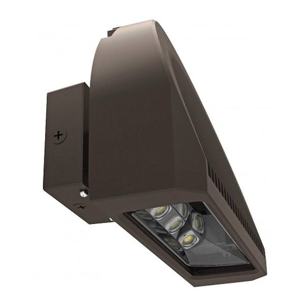 32 watt 120/277 volt 5000K Daylight Bronze LED Adjustable Arc Wall Pack