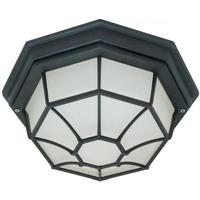 Nuvo Lighting 60 watt 1 Light 12" Textured Black Ceiling Light Fixture