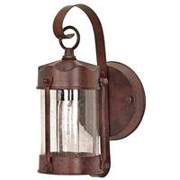 Nuvo Lighting 1 Light Old Bronze Clear Seed Glass Shade Wall Lantern