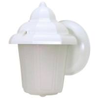 Nuvo Lighting 1 Light White Clear Beveled Glass Shade Wall Lantern