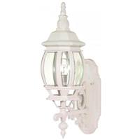 Nuvo Lighting 1 Light 20" White Clear Beveled Glass Shade Wall Lantern