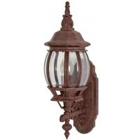 Nuvo Lighting 1 Light 20" Old Bronze Clear Beveled Glass Shade Wall Lantern