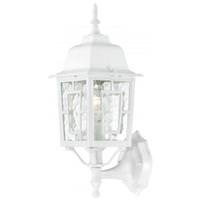 Nuvo Lighting 1 Light 17" White Clear Water Glass Shade Wall Lantern