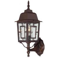 Nuvo Lighting 1 Light 17" Rustic Bronze Clear Water Glass Shade Wall Lantern