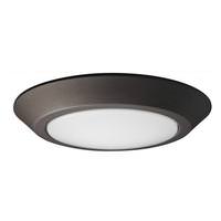 Nuvo Lighting 10" Round 12 watt 120 volt 3000K Mahogany Bronze Frosted White Polymer Shade LED Disk Light