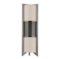 Nuvo Lighting 3 Light Hazel Bronze Khaki Fabric Shade Cream Diffuser Vertical Wall Sconce Light Fixture