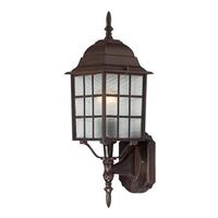 Nuvo Lighting 1 Light 18" Rustic Bronze Frosted Glass Shade Wall Light Fixture