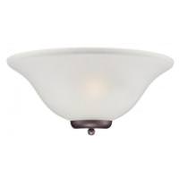 View 1 Light Mahogany Bronze Frosted Glass Shade Wall Sconce Light Fixture