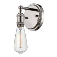 View 1 Light Polished Nickel Wall Sconce Light Fixture