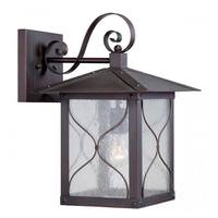 Nuvo Lighting 1 Light 11" Classic Bronze Clear Seed Glass Shade Wall Light Fixture