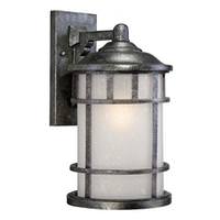 Nuvo Lighting 1 Light 8" Aged Silver Frosted Seed Glass Shade Wall Light Fixture