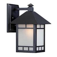 View 1 Light 7" Stone Black Frosted Seeded Glass Shade Wall Light Fixture