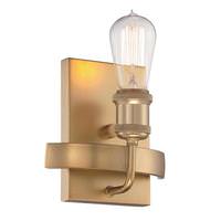 View 1 Light Natural Brass Sconce Light Fixture