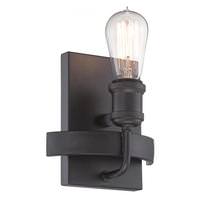 View 1 Light Aged Bronze Sconce Light Fixture