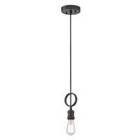 Nuvo Lighting 1 Light Aged Bronze Mini Pendant Light Fixture