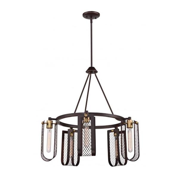 5 Light Russet Bronze Chandelier Light Fixture