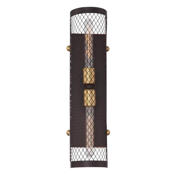 2 Light Russet Bronze Sconce Light Fixture