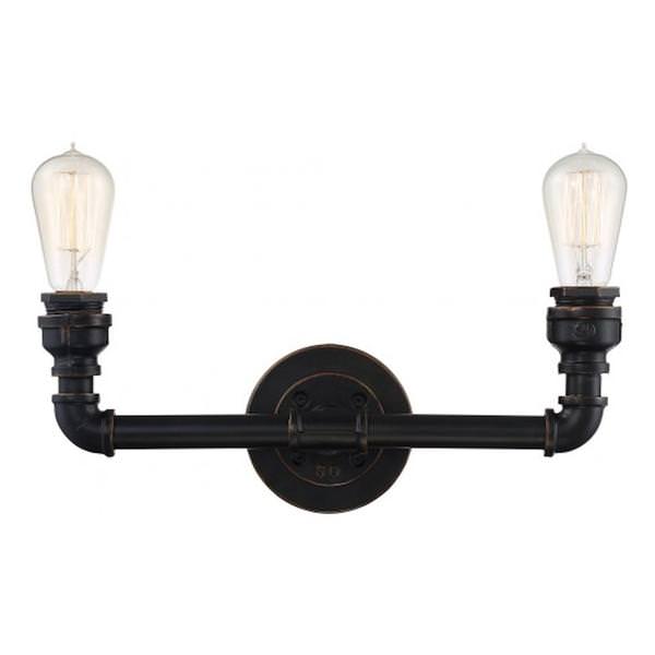 2 Light Bronze Vanity Light Fixture