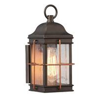 Nuvo Lighting 1 Light 11" Bronze Clear Seeded Glass Shade Dimmable Wall Light Fixture