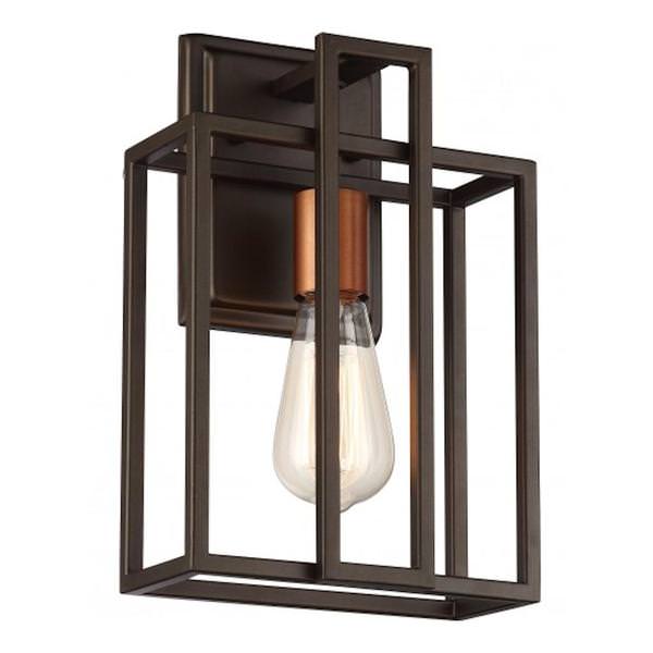 1 Light Bronze Wall Sconce Light Fixture