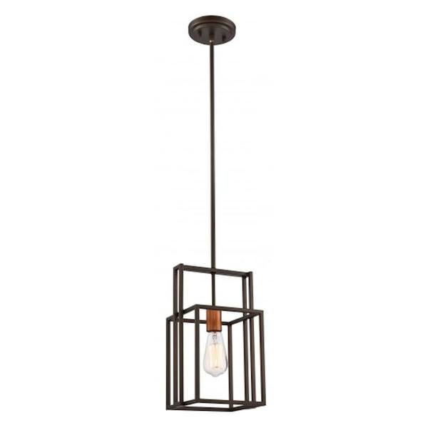 1 Light Bronze and Copper Mini Pendant Light Fixture