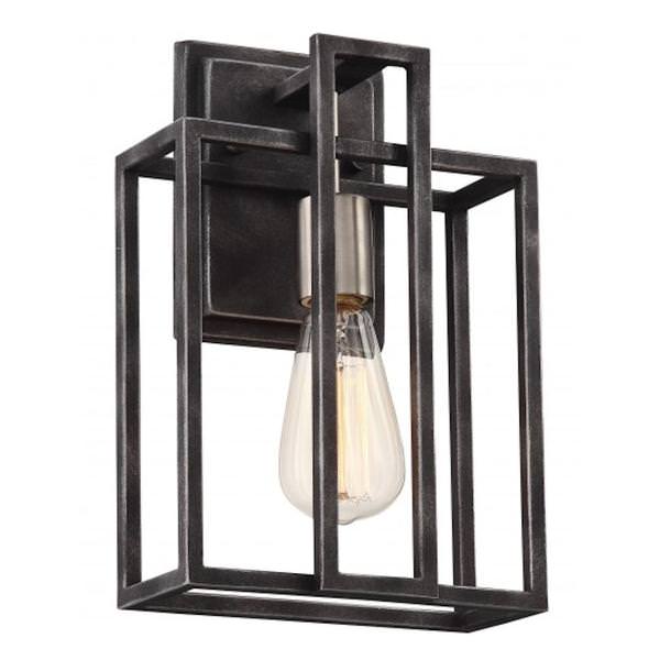 1 Light Iron Black Wall Sconce Light Fixture