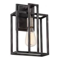 View 1 Light Iron Black Wall Sconce Light Fixture