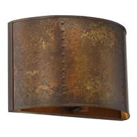 View 1 Light Weathered Brass Wall Sconce Light Fixture