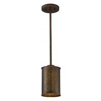 Nuvo Lighting 1 Light Weathered Brass Mini Pendant Light Fixture