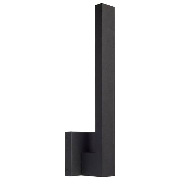 15 watt 120 volt 3000K Matte Black Raven LED Outdoor Wall Sconce