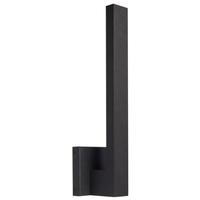 Nuvo Lighting 15 watt 120 volt 3000K Matte Black Raven LED Outdoor Wall Sconce